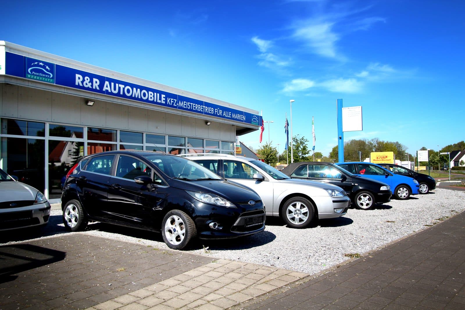 Werkstatt von R&R Automobile in Schloß Holte-Stukenbrock, Ort der Gasprüfung